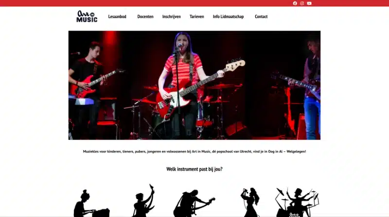 Website van Art in Music