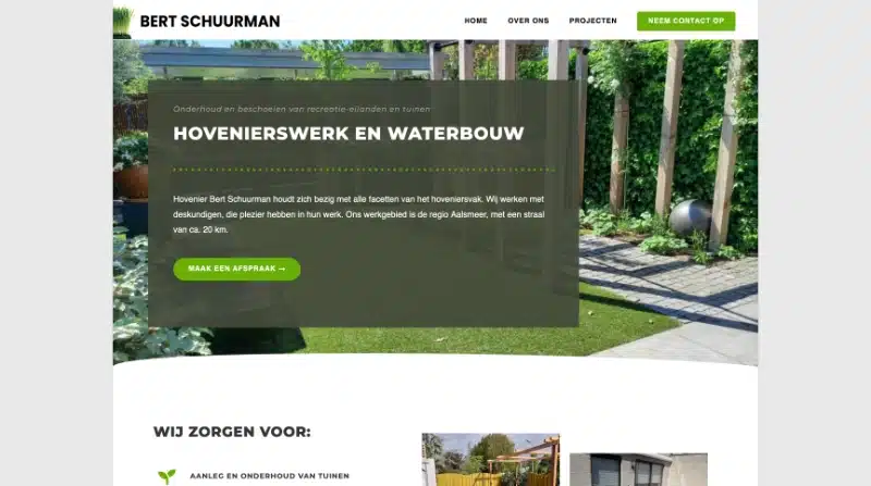 Website van Bert Schuurman